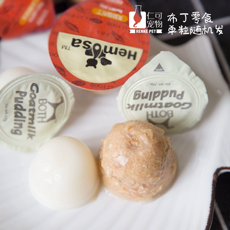 Renke pet thưởng mèo pudding bạch kim pudding mèo snack 25g mèo ướt thức ăn cá ngừ thạch - Đồ ăn nhẹ cho mèo