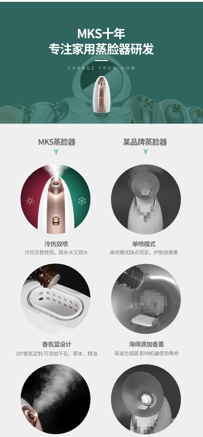 关晓彤推荐 美克斯 NV8388 蒸脸器 图4