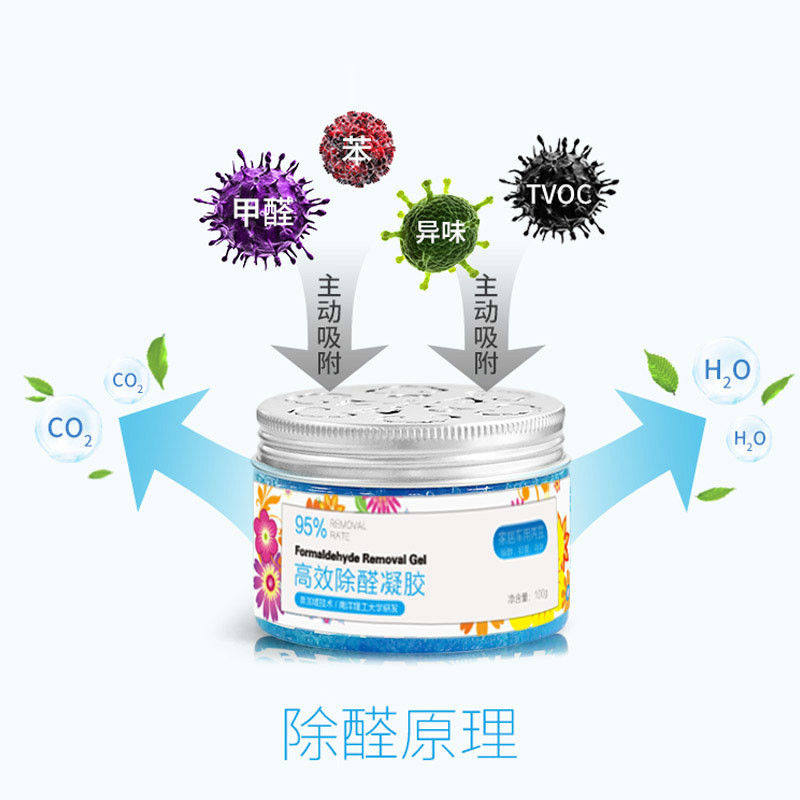 Decoration of home cars aromatic formaldehyde deodorization gel