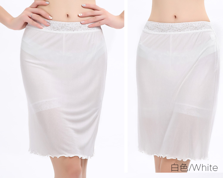 Váy lụa mới, váy petticoat, váy lụa, túi đan mùa hè mỏng, lót hông, thoáng khí - Váy chân váy ôm