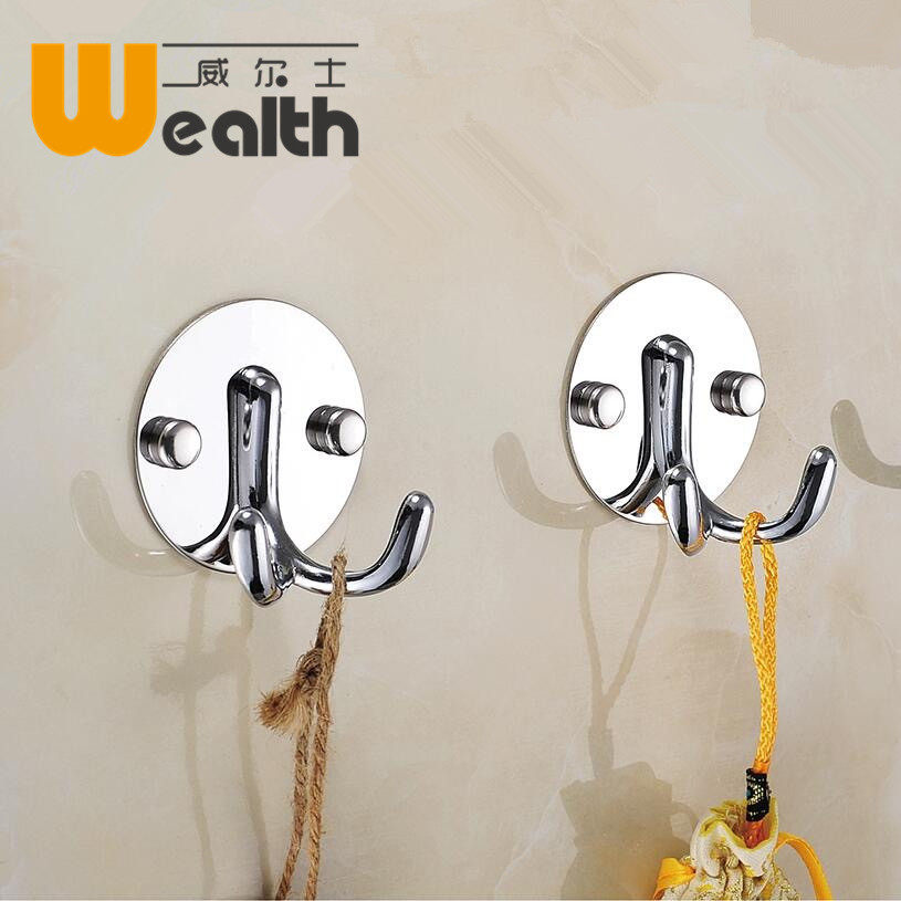 Stainless steel American hook black hook bedroom door hook hook hook hook wall hanging on hook wall