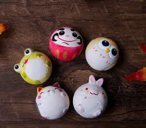 Spot Japan Kyoto Dragon Tiger made Clay Clay lucky kitten magnet refrigerator Post-it notes