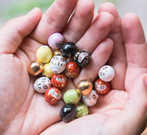 Spot Japan Kyoto Longtiger for clay opening and delivery of fortune Dharma Pearl Desktop Vehicular Fish Tank Bonsai Furnishing