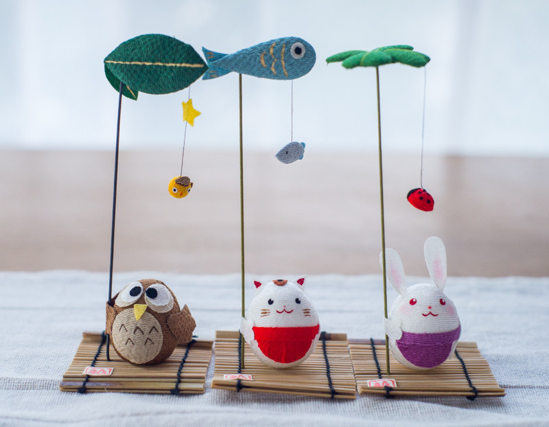 Japan Kyoto Dragon Tiger For Handcrafted Gift Desktop Swing Piece Cute Doll Frog Cat Rabbit On-board Wedding Gift