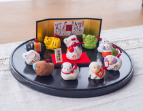 Spot Japanese Pharmacies Kiln Recruiting for the Ceramics Earth Bell Pendulum with Chicken Year Mascot Zodiac Zodiac