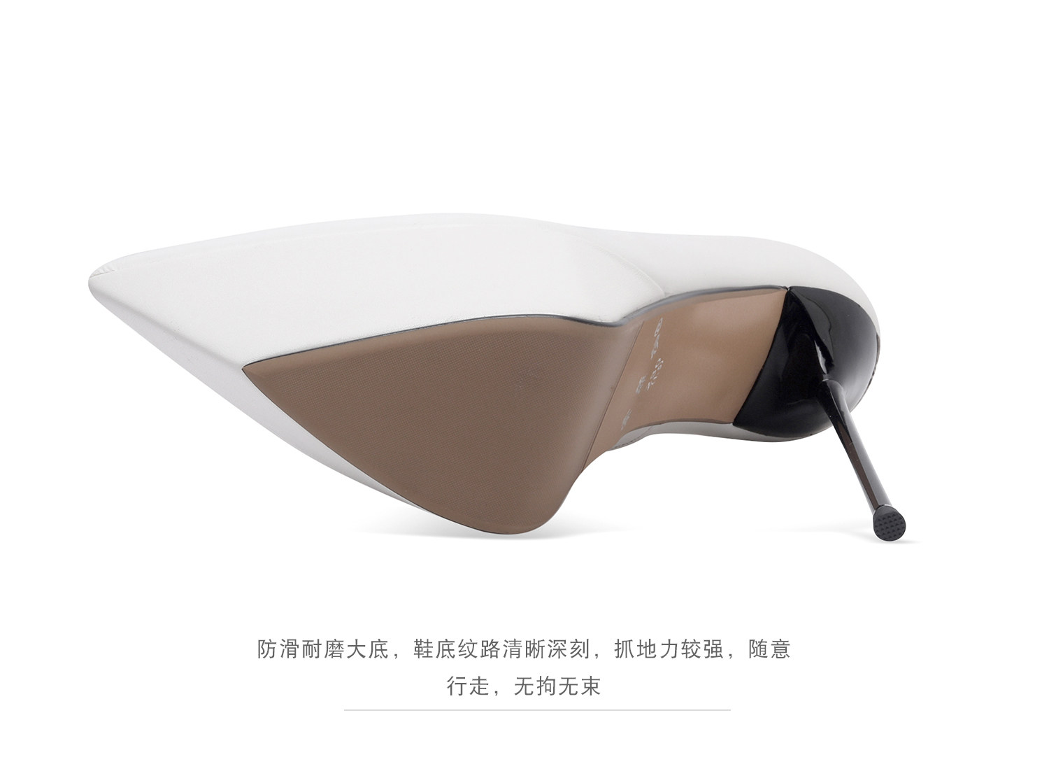 Giày cao gót nữ mũi nhọn gót siêu cao 16 cm platform chống nước — Đen, Tím, Trắng chi tiết 16
