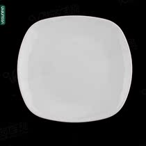 Fengmei A5 material imitation porcelain saucer 6 inch square edge plate melamine side dish plastic dish dish snack plate P518