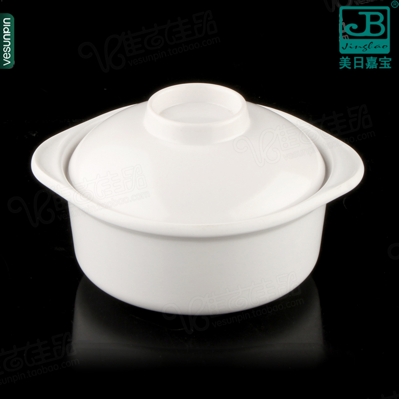 Meri Gabmemiamine Tableware Hotel with lid soup bowl plastic bird's nest soup with ear and dessert small bowl D032