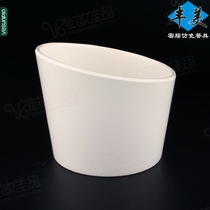 Fengmei creative specialty dish bowl 5 inch diagonal bowl imitation porcelain bowl melamine plastic bowl hot pot restaurant green vegetable bowl B409