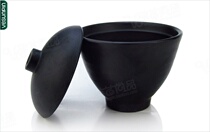 Garbo melamine bowl with lid black bowl Japanese tea bowl characteristic water Cup imitation porcelain cup D163