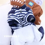 Домашние животные осень и зимняя плюшевая кожа -Количество хлопчатобумажная одежда для хлопчатобумажной одежды маленькие щенки маленькие щенки теплые и бархатные