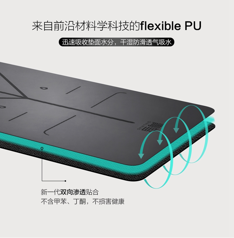 Jade Bird Cao su thiên nhiên Yoga Mat Tập thể dục Mat Mở rộng Thể thao chuyên nghiệp Chống trượt Pu Yoga Mat Tuhao Mat Nữ dây kháng lực mini band