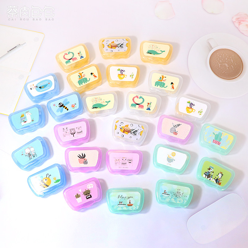 Clear Special Promotion Contact lens mate box Care box with mirror glasses box Super special price B01