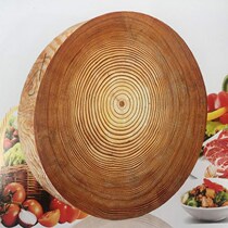 Round Pine Wood Cutting Board Solid Wood Home Case Board Kitchen Cut Vegetable Plate Hotel Cheeseboard Commercial Chopping Block Thickened Vegetable Pier