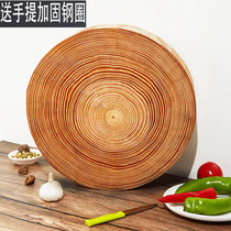 Round Thickened Pine Wood Cutting Board Home Kitchen Cut Vegetable Chopped Meat Chopping Block Vegetable Pier Hotel Commercial Astrowood Solid Wood Case Board