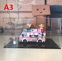 Tiny particles Building blocks Plastic Plastic display box Dustproof box Protective box Transparent