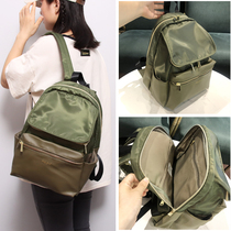 2021 new Japanese trendy brand cloth leather ultra-light fashion backpack female student schoolbag waterproof travel backpack