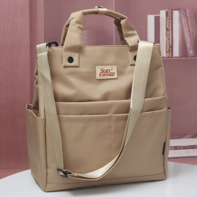 Japanese High-End~Sun Genuine Multifunctional Backpack Unisex Shoulder Bag Fashionable Laptop Bag Crossbody Handbag