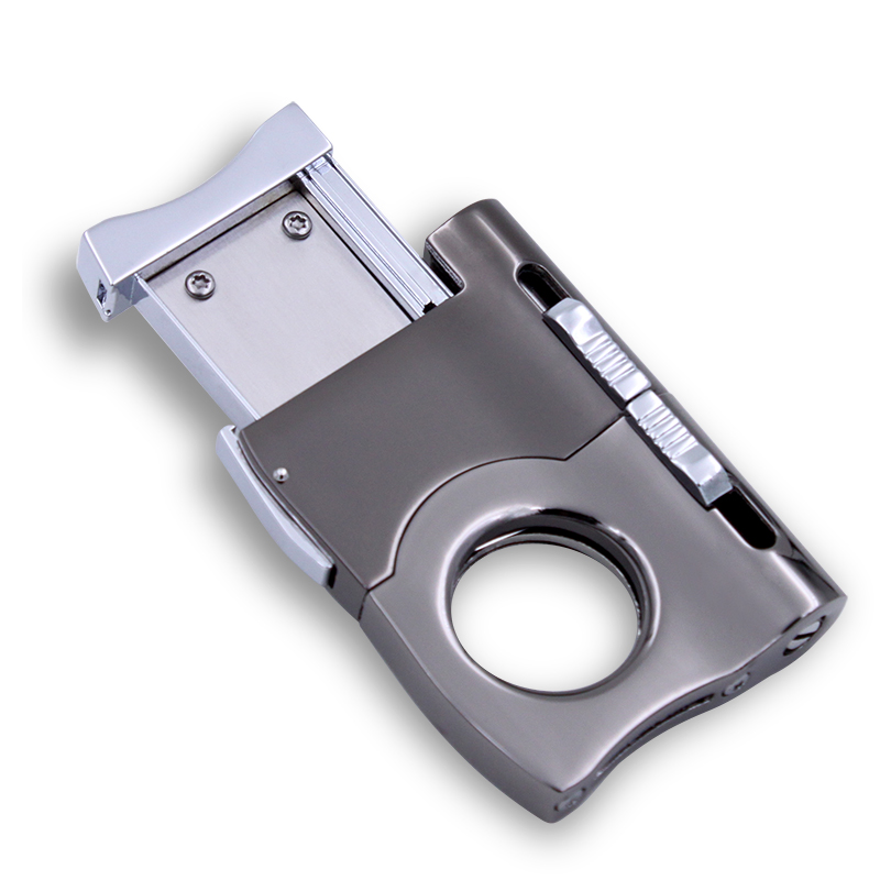 Metal stainless steel multi-function three-purpose cigar cutter cigar cutter cigar drilling knife cigar scissors pliers drilling drill