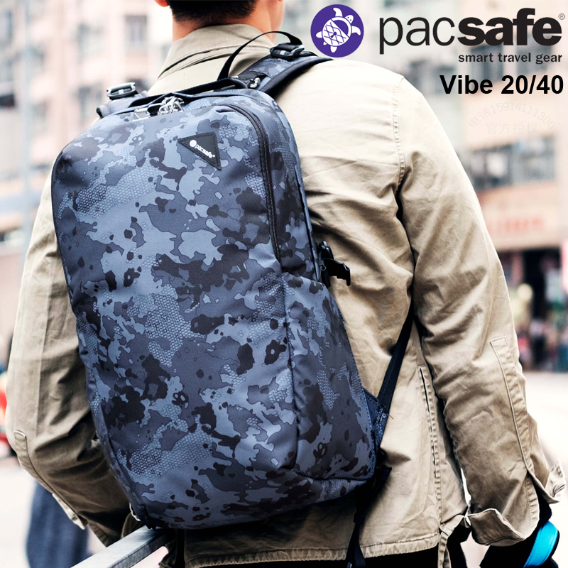Australian PACSAFE Business travel burglar safety computer Shoulder Bag for men and women Double shoulder luggage Student bag Vibe