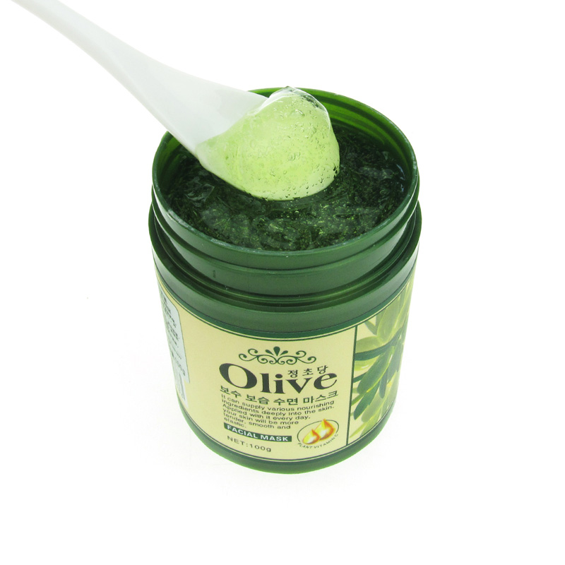 Mặt nạ dưỡng ẩm Jimchat Jingcaotang Olive dưỡng ẩm 100g chính hãng - Mặt nạ mặt nạ ánh sáng sinh học
