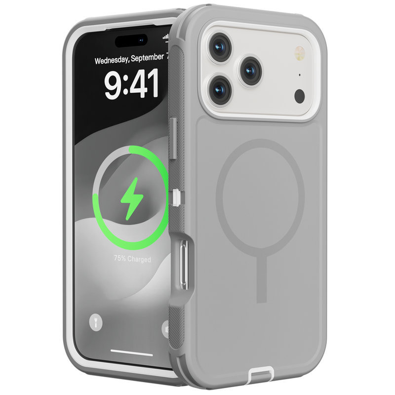 European and American Style Thickened Silicone Magnetic Phone Case Suitable for Apple 17 Pro Max, Full Coverage, Anti-Drop, Soft Gel Hard Shell Three-In-One, Military-Grade Armor Protective Case, Personalized, Shockproof, Wear-Resistant, and Anti-Vibration European and American Style Thickened Silicone Magnetic Phone Case Suitable for Apple 17 Pro Max, Full Coverage, Anti-Drop, Soft Gel Hard Shell Three-In-One, Military-Grade Armor Protective Case, Personalized, Shockproof, Wear-Resistant, and Anti-Vibration