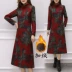 Xuân 2019 đầm len dày mẹ đầm qua đầu gối váy dài size rộng cộng với váy nhung nữ đắt tiền - Sản phẩm HOT Sản phẩm HOT