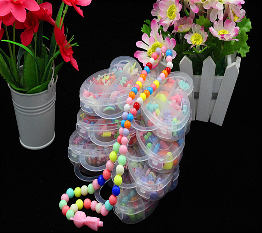 Parent-child handmade creative beading DIY handmade toy knitting hand chisel making material Meilai children's educational early education