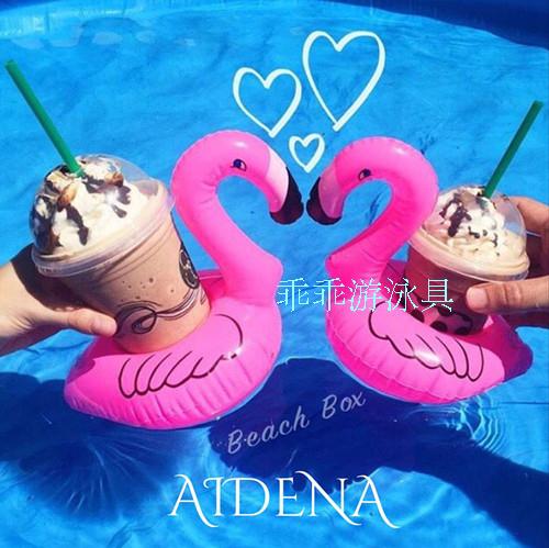 Firebird's Cup Inflatable Water Cola Cup Seat Floating Drink Beer Cups Sit Pool Show Water Photo Props