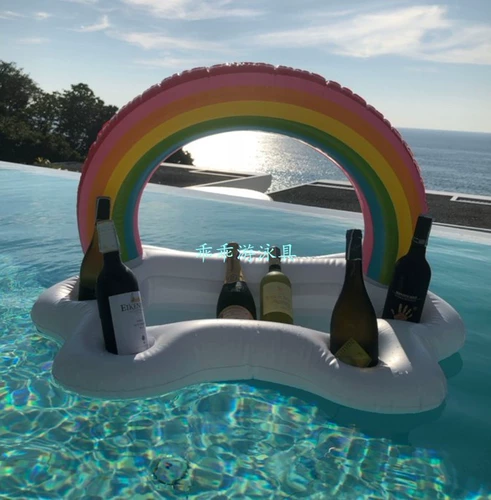 Надувной радужный водный аквапарк, облако, кола