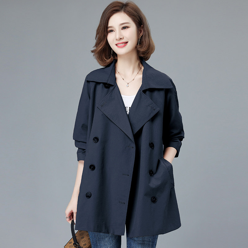 Fat Mm Small Sub Windsuit 2022 Spring Dress New Middle Aged Mother Conspicuo-high Blouse Large Size Women's Dress Jacket Suit Collar