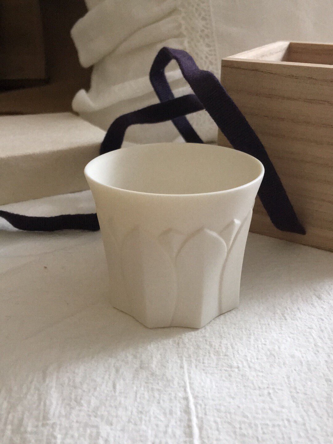 nmchic Japanese Son of Rasuka white porcelain hand cup dish