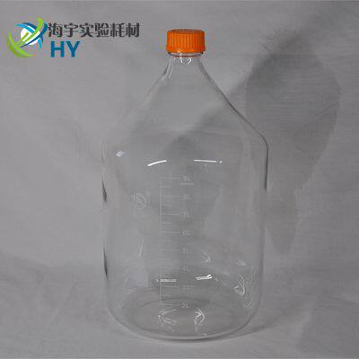 10000ml Shu Cattle High Boron Silicon Blue Cover Reagent Bottle 10L High Temperature Sterilization Bottle Transparent Fiberglass Mouth Reagent Bottle