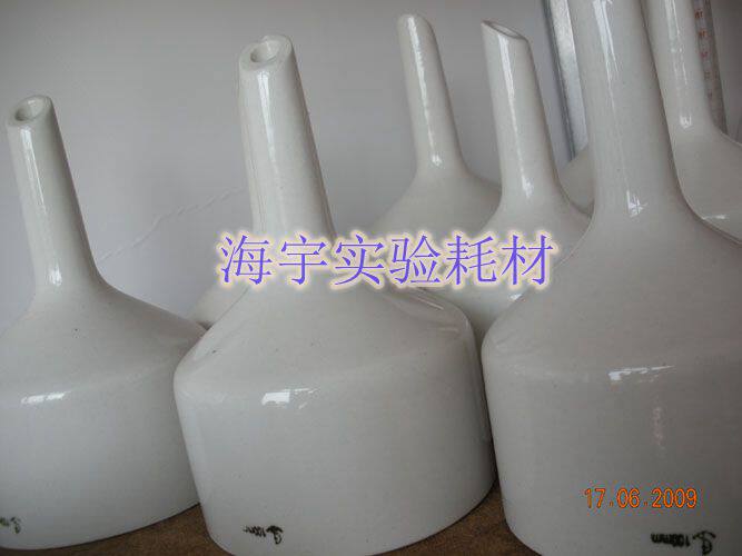 Tangshan 150mm Ceramic Buss Funnel 15cm pumping filter Funnel pressure filter Funnel Pumping Bottle Funnel
