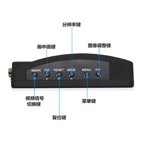 AV TO VGA VIDEA CUNTRETER TV Turntable PC Top Box Rotor Display Экран компьютера Смотреть телевизор бесплатно доставка