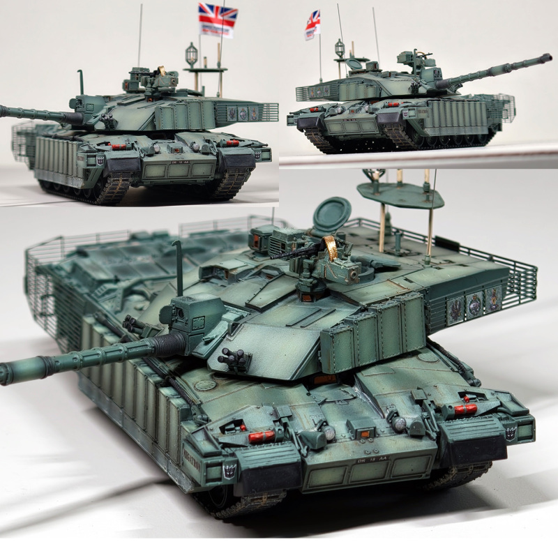 88Model 1/72 British Challenger 2 Tes Dr18Aa Main Battle Tank Finished Model Detailed and Refined