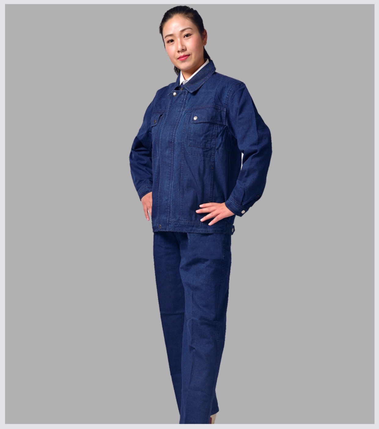 Quần áo bảo hiểm lao động denim phù hợp với nam mặc dày bảo hiểm lao động quần áo kỹ thuật điện thợ hàn hàn dụng cụ set đồ nam đẹp