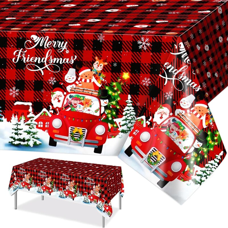 Christmas Themed Party Tablecloth Table Decoration Kindergarten Shopping Mall Decoration Disposable Waterproof and Oil-Proof Tablecloth Christmas Themed Party Tablecloth Table Decoration Kindergarten Shopping Mall Decoration Disposable Waterproof and Oil-Proof Tablecloth