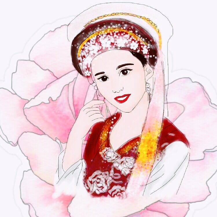五朵金花绣花鞋的LOGO