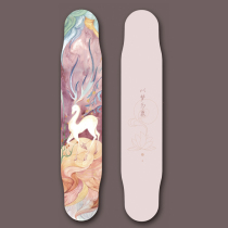 1985 Skate shop dancing Long board girls take dreams as deer dance board flat flowers Skill action skateboarding
