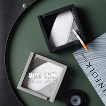 Japanese ashtray atmosphere Nordic cement cylinder in cylinder in Living Room Large Creative Light Luxury Ashtray