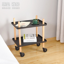 Snack rack net celebrity ins wind storage rack home trolley Nordic coffee table small apartment two-story shelf floor