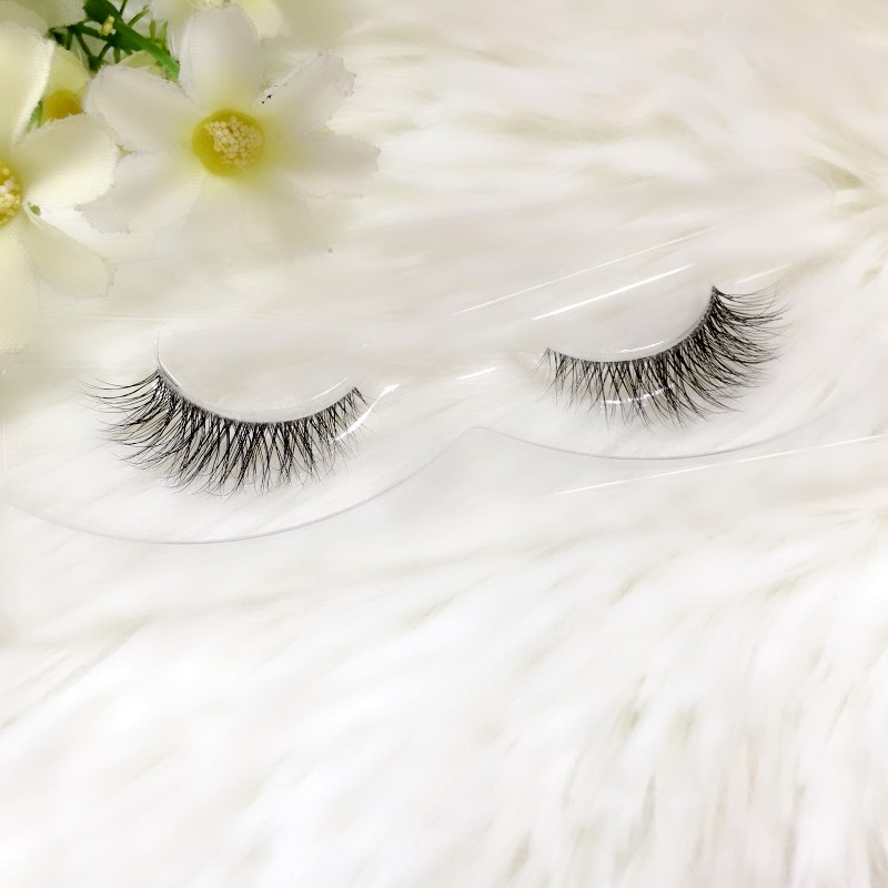 Ai Mo 3D ba chiều nhiều lớp chồn lông mi giả trang điểm nude tự nhiên thực tế không ghép như trang điểm mắt tự nhiên châu Âu - Lông mi giả lông mi giả tự nhiên