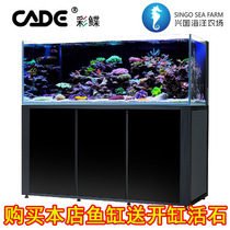 Colour Flounder CADE Seawater Fish Tank Full White Sea Tank Coral Vat Professional Aquarium Tank