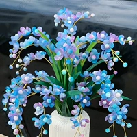 (5 больших веточек и 15 маленьких веточек) синего и фиолетового цвета + без вазы (сделай сам)