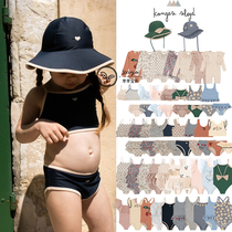 6Z Bud Baby Danish Konges 24SS Spring and Summer Childrens One-piece Split Swimsuit Sun Protection Clothing UV50