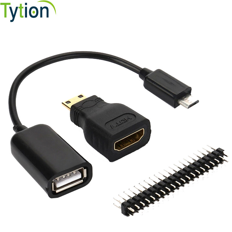 树莓派Raspberry pi Zero/W Mini HDMI USB OTG 40PIN GPIO转接头