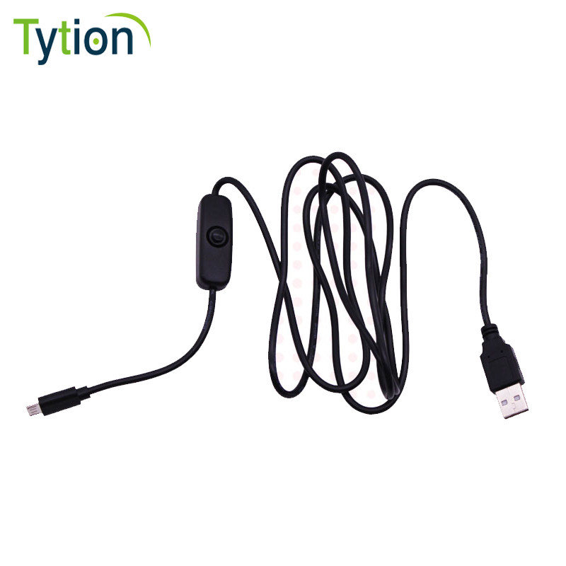 Raspberry 3B 3B 3B 2B 2B 5V 3A USB button switch power cord Micro USB 1 5 m 20AWG