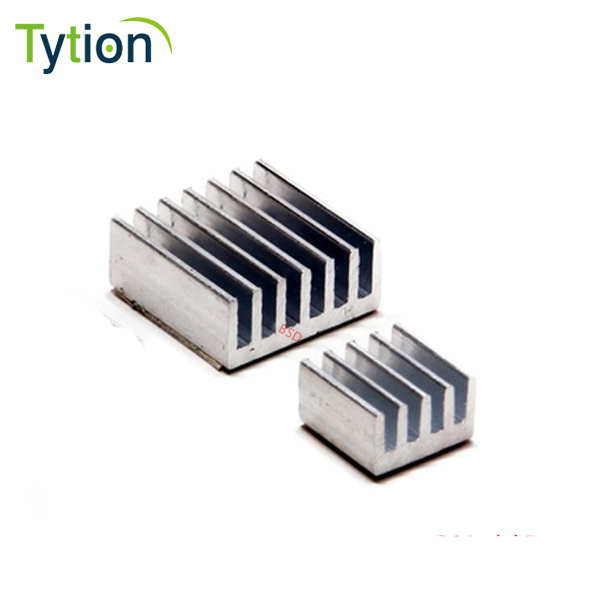 树莓派Raspberry pi B+ 2B 3b纯铝银色散热片带散热背胶2片装一套