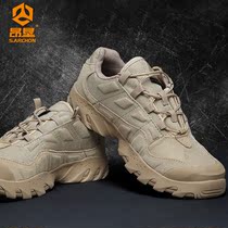 Spring and autumn low-top mountaineering shoes men breathable non-slip wear-resistant army fans tactical outdoor sports leisure hiking shoes sneakers
